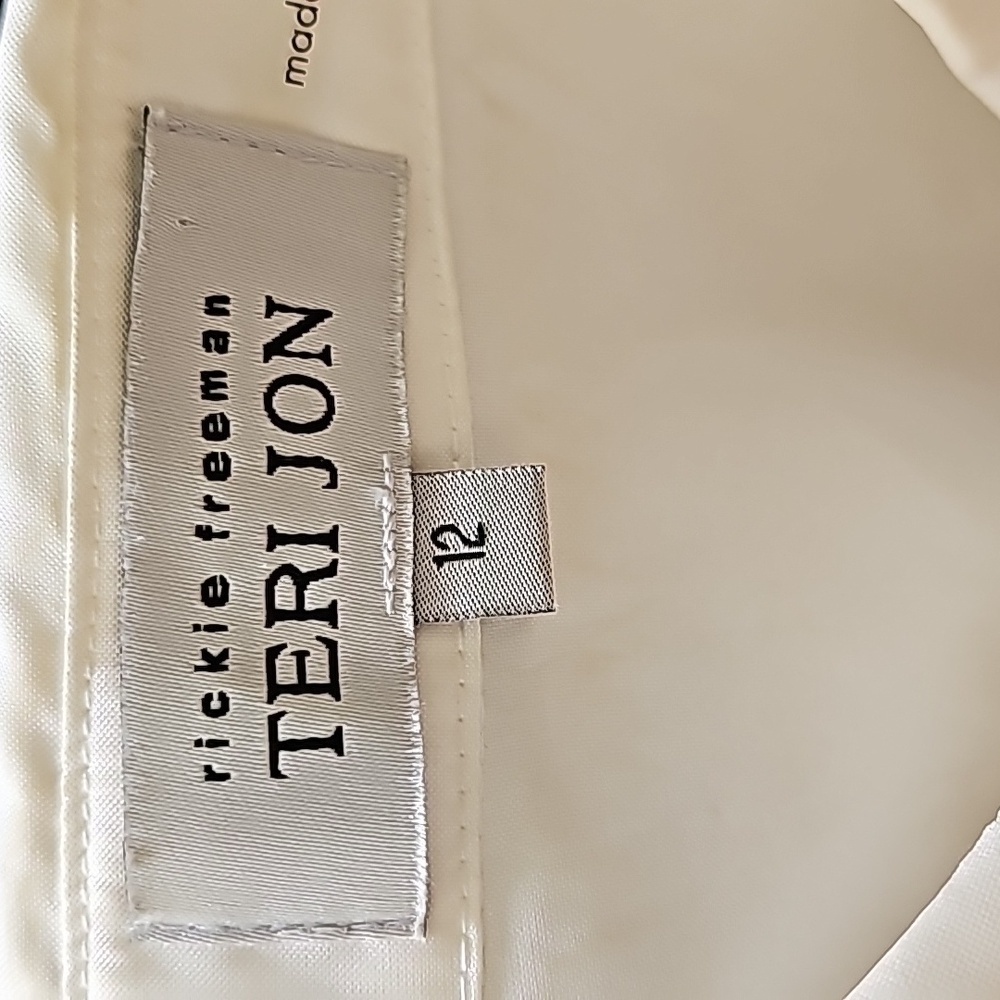 Rickie Freeman Fot Teri Jon Two Tone Bow Shirt Dress - Picture 11 of 11